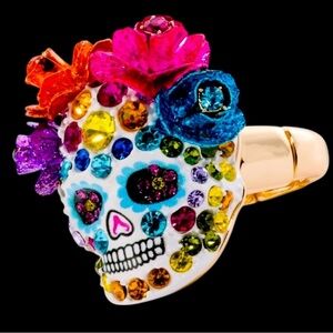 Betsey Johnson Sugar Skull ring NEW 2025